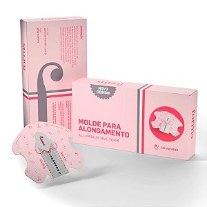 Molde Forms Aluminium 200un Para Alongamento De Unhas Gel Acrigel Fibra Profissional