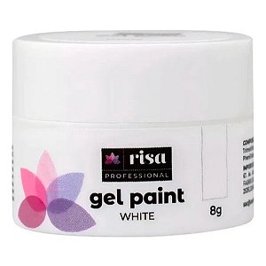 Gel Paint Branco Risa 8g UV LED Para Nail Art Francesinha E Decoração