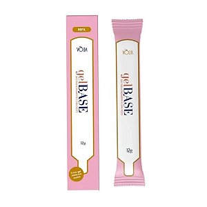 Gel Alongamento Unha Vòlia Refil Sache Bisnaga Economica Variações:Gel Base Pink 14g