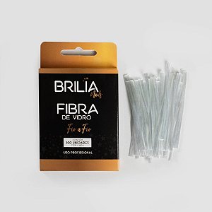 Fibra De Vidro Brilia Nails Para Alongamento De Unhas Fio A Fio E Metro Variação:Fio a Fio 100un