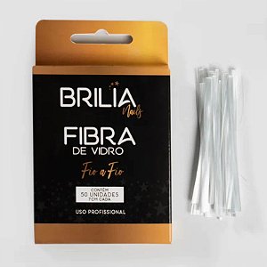 Fibra De Vidro Brilia Nails Para Alongamento De Unhas Fio A Fio E Metro Variação:Fio a Fio 50un