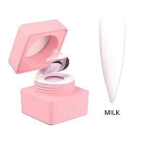 Gel Construtor Forms 24g UV LED Para Alongamento De Unhas Fibra Molde F1 Variação:Gel Milky