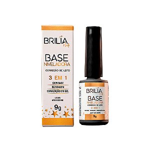 Base Niveladora Brilia 10ml Para Unhas Gel UV LED Blindagem Alongamento Variação:Base Niveladora Transparente