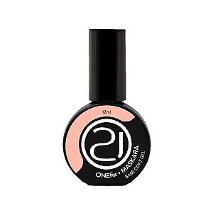 Capa Base OneFix 12ml Para Unhas Fiber Milky Pink Clear Variação:Maskara