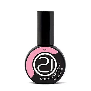 Capa Base OneFix 12ml Para Unhas Fiber Milky Pink Clear Variação:Pink Suave