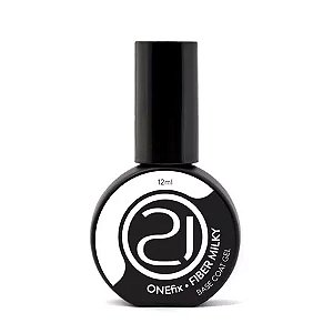 Capa Base OneFix 12ml Para Unhas Fiber Milky Pink Clear Variação:Fiber Milky