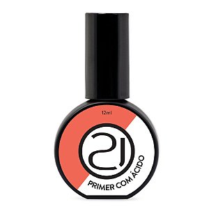 Primer Com Ácido Nails 21 12ml Desidratador Para Alongamento De Unhas Gel Acrílico UV LED Variação:Primer com Ácido