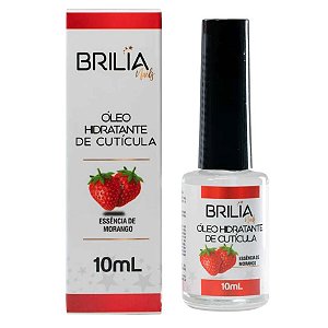 Óleo De Cutícula Brilia 10ml Uva Morango Maçã Hidratante Para Unhas Variação:Essência de Morango