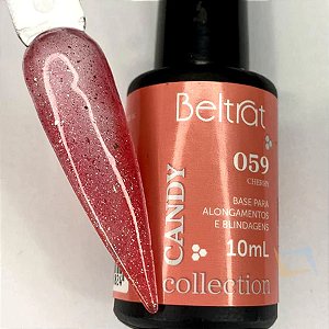 Base Para Unhas Em Gel Candy Beltrat 10ml UV LED Para Blindagem E Esmaltação Variação:059 Cherry
