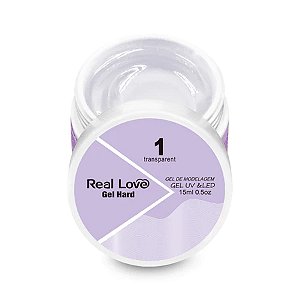 Gel Hard Real Love 15ml UV LED Para Alongamento De Unhas Profissional Variação:01
