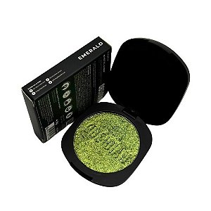 Ruby Rose Obsidian Mystic Glam Iluminador e Sombra Cream Maquiagem Brilho Intenso Variação:Emerald