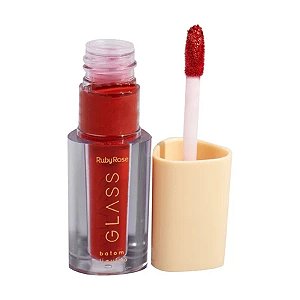 Batom Líquido Ruby Rose Glass Velvety 3,5ml Matte Aveludado Alta Pigmentação Variaçao:BG04