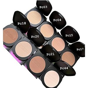 Ruby Rose Obsidian Crystal Powder 9,6g Pó Compacto Facial Maquiagem Pele Aveludada Variação:PC17
