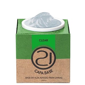 Ecoline ONEFix Capa Base 28g Nails 21 UV LED Para Alongamento De Unhas Variação:Clear