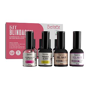Kit Beltrat Blindagem Preparação Finalização 4 Itens 10ml Para Unhas UV LED Variação:Kit Blindagem