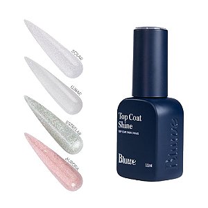 Top Coat Shine Bluwe 10ml UV LED Para Unhas Gel Fibra Acrigel Brilho Profissional Variação:Aurora