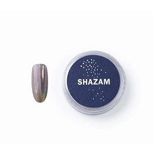 Pó Cromado Bluwe ShineBlu 0,5g Nail Art Unhas Efeito Espelhado Holográfico Variação:Shazam