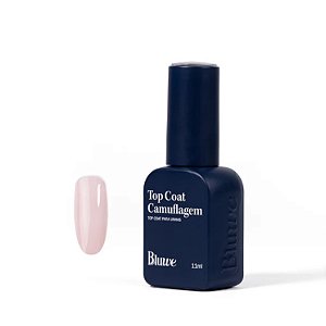 Top Coat Camuflagem Bluwe 11ml UV LED Para Unhas Gel Fibra Acrigel Variação:Querido Bege