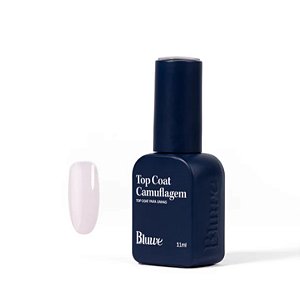 Top Coat Camuflagem Bluwe 11ml UV LED Para Unhas Gel Fibra Acrigel Variação:Natural Pink