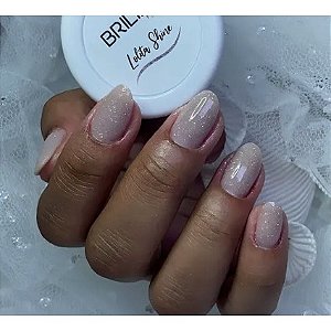 Gel Shine Brilia Nails 15g UV LED Para Alongamento De Unhas Rubi Renda Lolita Variação:Lolita Shine