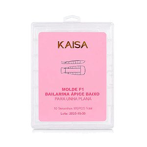 Molde F1 Kaisa Ápice Baixo 100pcs Para Unha Plana Gel Acrigel Alongamento De Unhas Variação:Bailarina