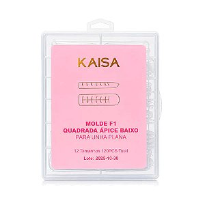 Molde F1 Kaisa Ápice Baixo 100pcs Para Unha Plana Gel Acrigel Alongamento De Unhas Variação:Quadrada