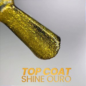 Top Coat Brilia Nails 9g Transparente Shine Ouro Prata UV LED Para Unhas Variação:Ouro