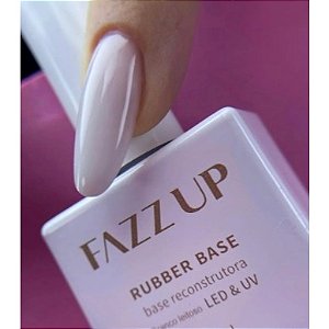 Rubber Base Fazz Up 12ml UV LED Para Unhas Blindagem Nivelamento Profissional Variação:Rubber Branco Leitoso