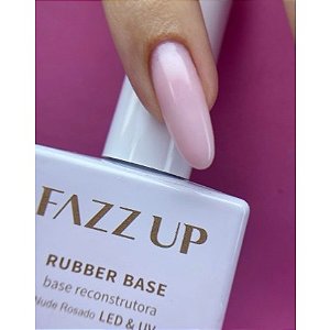 Rubber Base Fazz Up 12ml UV LED Para Unhas Blindagem Nivelamento Profissional Variação:Ruber Nude Rosado