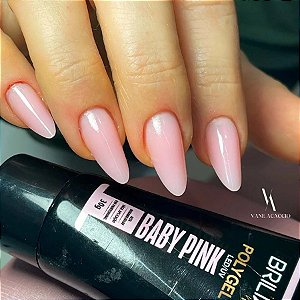 Polygel Brilia Nails 30g UV LED Para Alongamento De Unhas Nail Designer Variação:Baby Pink