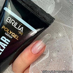 Polygel Brilia Nails 30g UV LED Para Alongamento De Unhas Nail Designer Variação:Clear