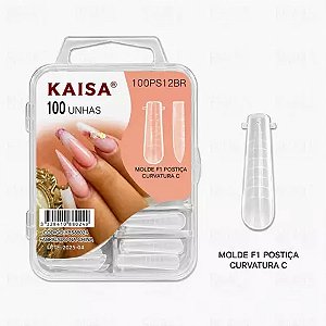 Molde F1 Kaisa 100pcs Curvatura C Russo Stiletto Mandorla Para Alongamento De Unhas Gel Acrigel Variação:Curvatura C