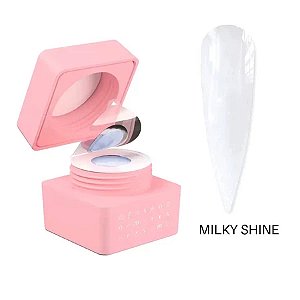 Gel Construtor Forms 24g UV LED Para Alongamento De Unhas Fibra Molde F1 Variação:Gel Milky Shine
