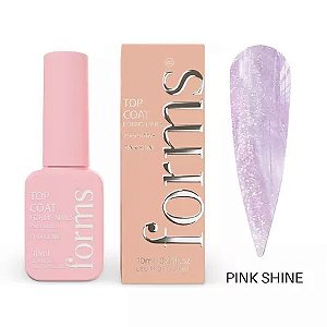 Top Coat Forms 10ml Sem HEMA Sem TPO UV LED Para Unhas Gel Fibra Variação:Pink Shine