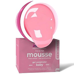 Gel Mousse Risa 30g Sem HEMA UV LED Para Alongamento De Unhas Variação:Baby