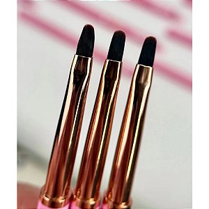 Pincel Zaryá Brush 1 Unidade Para Nail Art Gel Alongamento Unhas UV LED Variação:Oval Brush