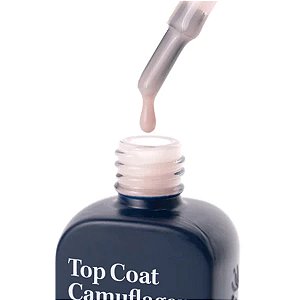 Top Coat Camuflagem Bluwe 11ml UV LED Para Unhas Gel Fibra Acrigel Variação:Universal Bege