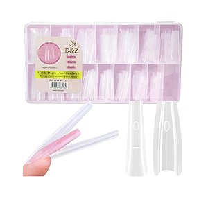 Molde Sanduíche D&Z 240pcs 15 Tamanhos Bailarina Almond Para Alongamento De Unhas Gel Acrigel Variação:Bailarina
