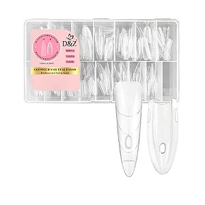Molde Sanduíche D&Z 240pcs 15 Tamanhos Bailarina Almond Para Alongamento De Unhas Gel Acrigel Variação:Almond