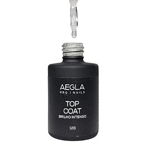 Top Coat Aegla Pro 12ml 12g UV LED Para Unhas Rendinha Brilho Intenso Variação:Clear