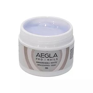 Gel Semi Control Amadinhos Aegla 15g UV LED Para Alongamento De Unhas Variação:White