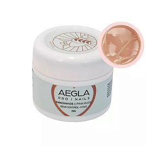 Gel Semi Control Amadinhos Aegla 15g UV LED Para Alongamento De Unhas Variação:Pink Nude