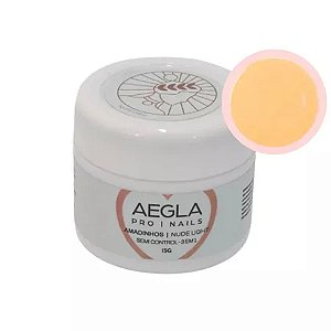 Gel Semi Control Amadinhos Aegla 15g UV LED Para Alongamento De Unhas Variação:Nude Light