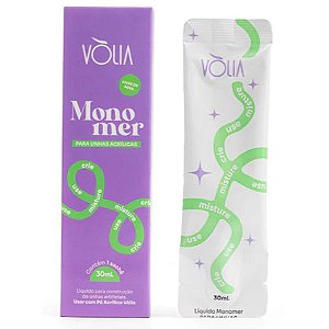 Acrílico Líquido Monomer Vòlia 30ml Sachê Para Alongamento De Unhas Profissional