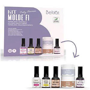 Kit Molde F1 Baby Boomer Beltrat Para Alongamento De Unhas Gel UV LED
