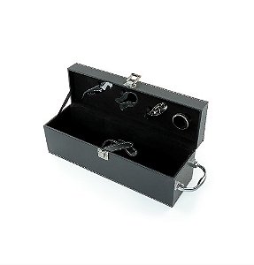 Kit Vinho 4 Peças Couro Sintético (Gravação Laser)