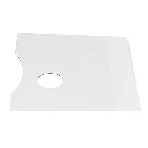 Paleta p/ Pintura em Formato Retângular Branco 22x30 cm