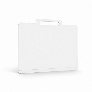 Prancheta para Desenho Portátil A4 com Alça MDF Branco 35x25 cm - Gv Office