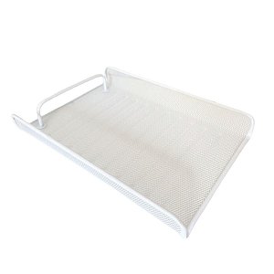 Bandeja Organizadora de Mesa, Multiuso, Escritório, Branco
