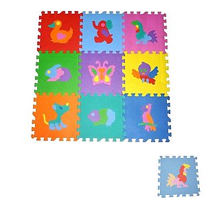 Tapete Infantil, Tatame, Bichos, 30x30 cm 5mm